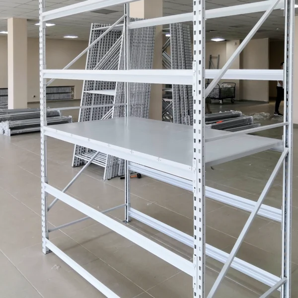 Стеллаж грузовой 2500х2500х800, 3 яруса с оцинкованным настилом